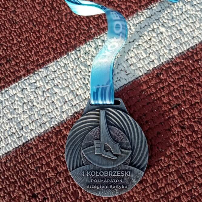 Projekt Medalu na I Kołobrzeski Półmaraton Brzegiem Bałtyku